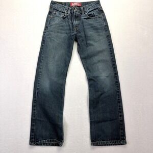 Levis 514 Slim Straight Jeans Dark Wash Denim Youth 27x27 Size 14 Regular